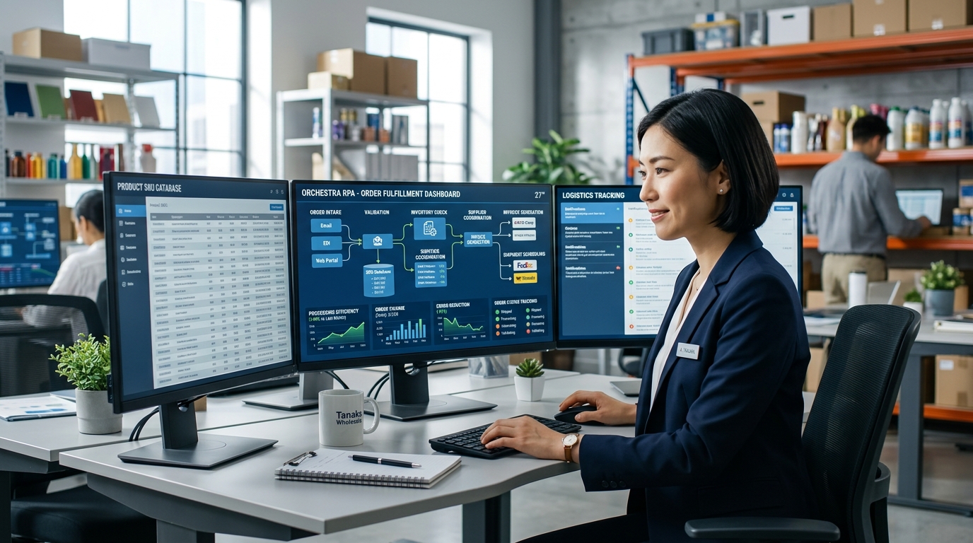 卸売業 受注業務のRPA自動化