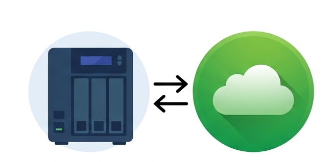 クラウドバックアップ運用：QNAP NAS ⇄ Wasabi